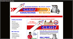 Desktop Screenshot of christ-kanaltechnik.de